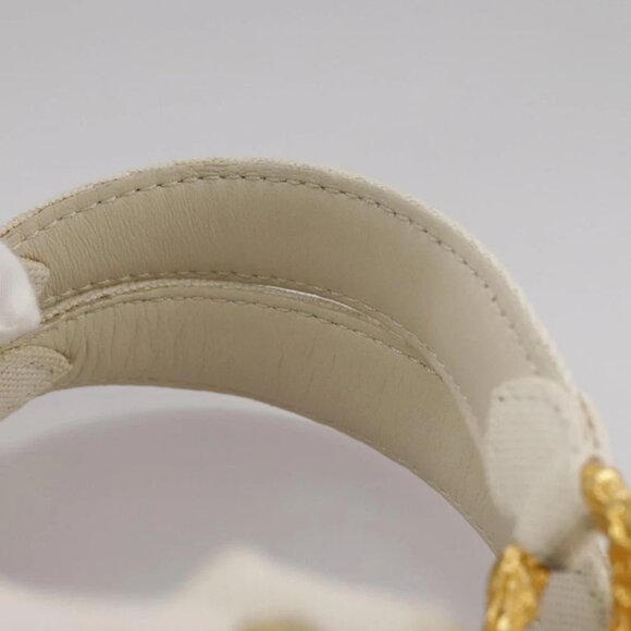 LOUIS VUITTON Tinkerbell Polka Dots Panama Bag Canvas White M95407 Auth 106959 - Picture 9 of 15